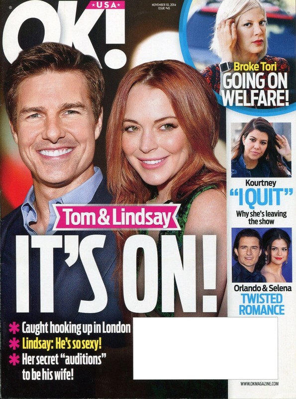 OK! Magazine 11-10-14 - Tom Cruise, Lindsey Lohan, Tori Spelling, Orlando Bloom