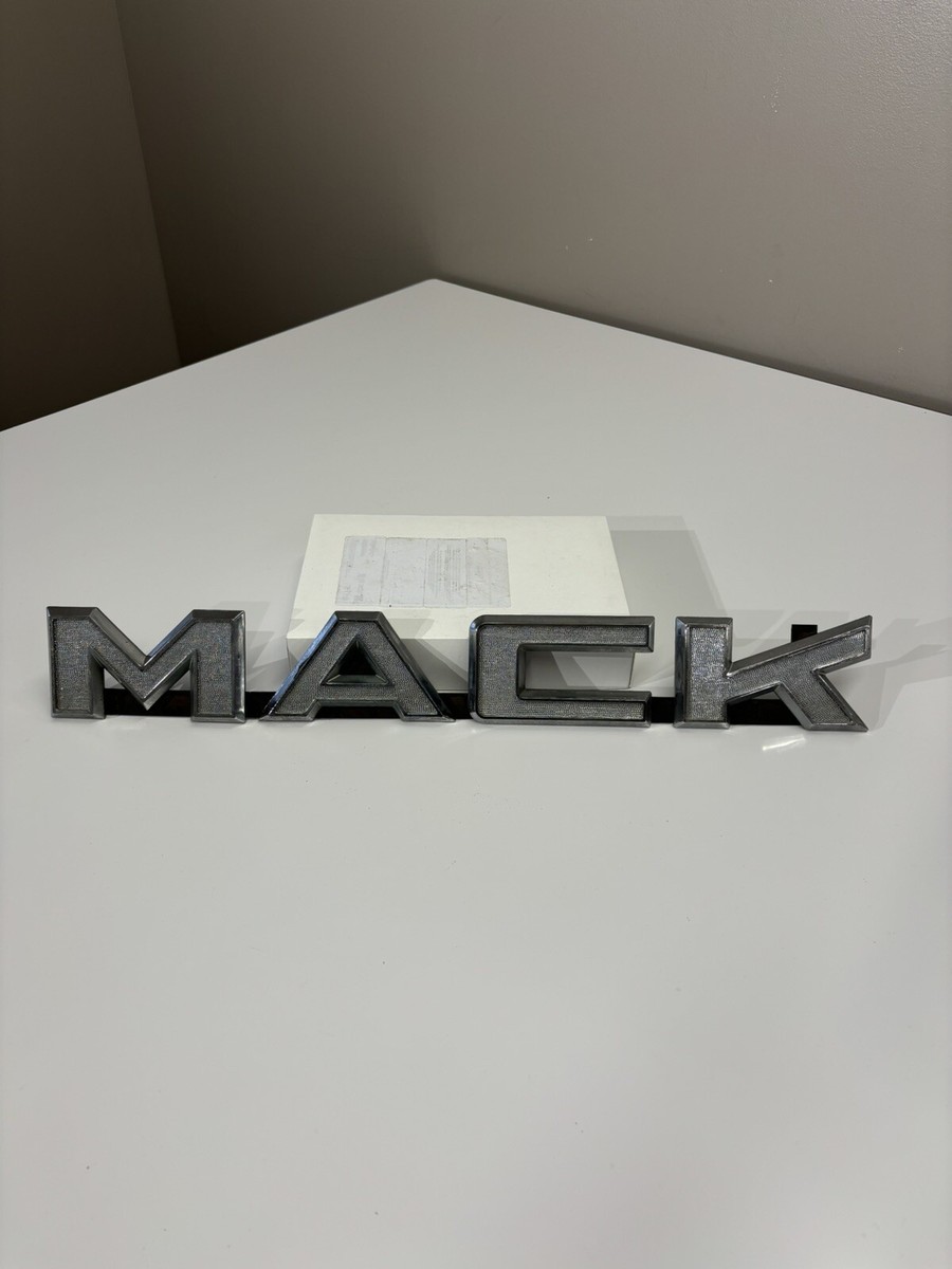 1970's Mack MR Cabover Truck , Front Grille Emblem Set , With