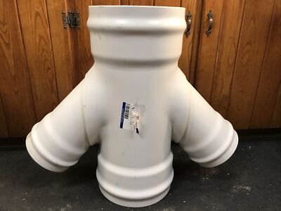 12” x 8” DOUBLE WYE PVC SDR 35 gasketed Freedom Plastics F1336 Hug