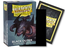Dragon Shield Outer Sleeves Matte Black 100ct Standard Size Triple Sleeve