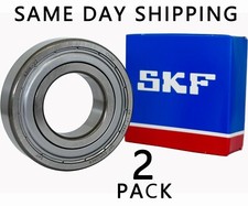 (Qty.2) SKF 6206-2Z 30X62X16MM Double Metal Seal Bearings 6206ZZ