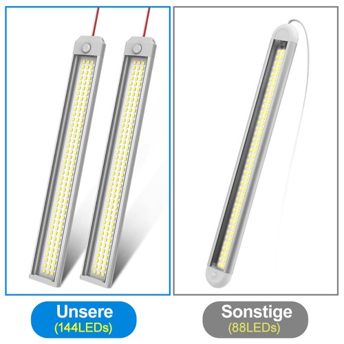 12V 144LED Innenraumleuchte Beleuchtung Deckenlampe Wohnmobil Wohnwagen Streifen - Bild 13 von 26