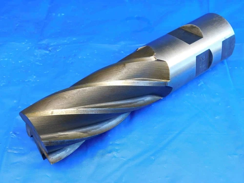 BRUBAKER 2" O.D. 4 1/2 LOC 8 1/4 OAL COBALT END MILL 2" SHANK 6 FLUTE 5-B 2.0