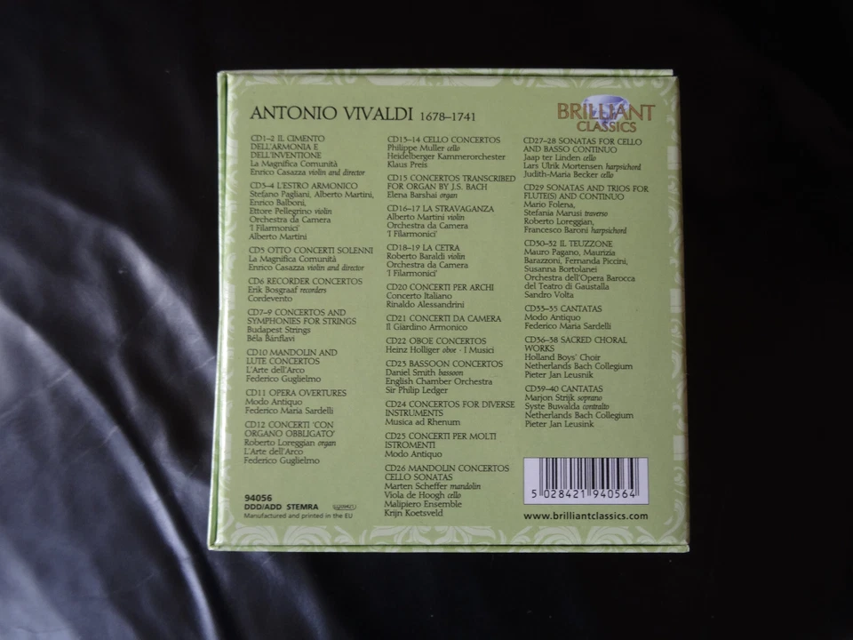 Vivaldi Edition 40 CDs Box Brilliant Classics - Wie neu! - Bild 3 von 4