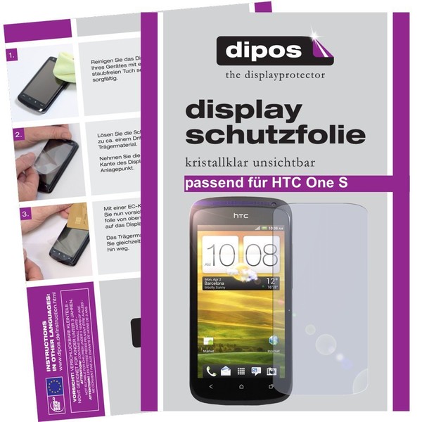2X Schutzfolie FüR Crystalclear Htc One S Displayfolie Displayfolie-image