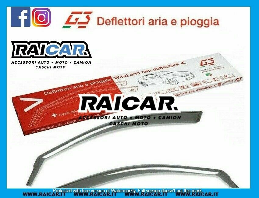 Deflettori Auto Aria Antivento Antiturbo G3 19.488 LANCIA YPSILON 2011 > 21 5P