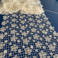 Wedding Dress Material, Lace White 290x19” Imported From Italy.