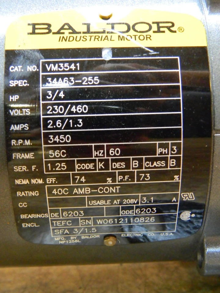 EASTERN CENTRICHEM PUMP ECJ1-ASACCYSS STAINLESS Centrifugal Pump 3/4 HP 3 PH - Image 3 of 4