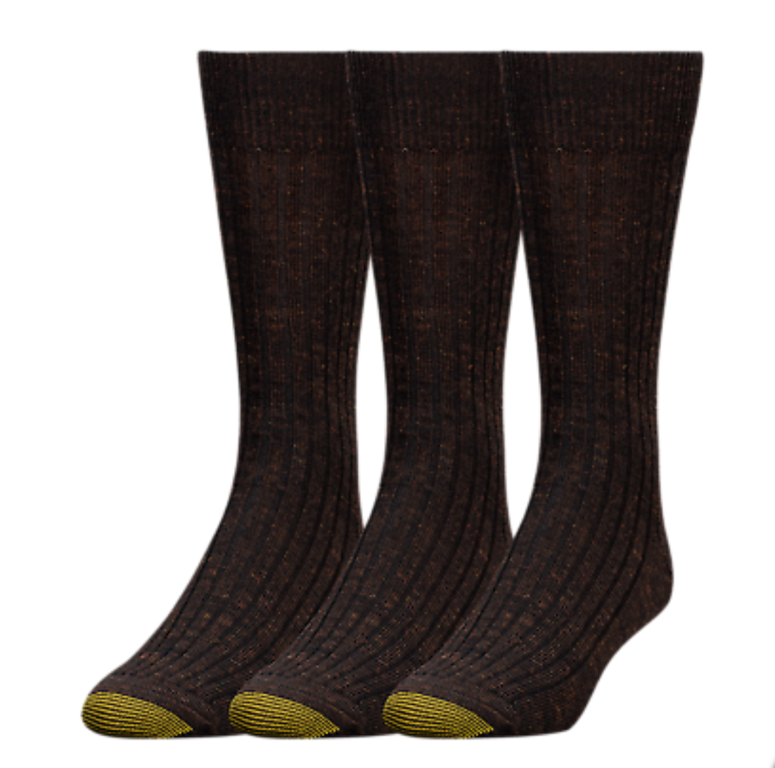 gold toe merino wool dress socks New Gold Toe Men's Windsor Wool Socks (Pack of 3) One Size/Black