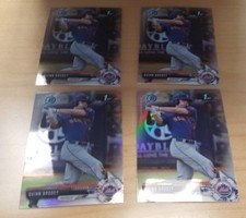 2017 Bowman Draft BDC-24 Quinn Brodey 4 Count All Chrome Refractor Lot New York
