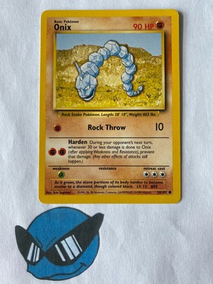 Pokemon Tcg Onix 56 102 Base Set Wotc Mint Nm Ebay
