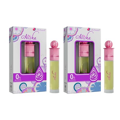 Al-Nuaim Silver Series Alisha Attar Roll On - 6ml (Pack Of 2) | Alcohol Free | L