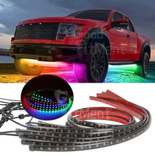 6PCS RGB LED Underglow Lights Kit Strip Dream Light For Ford F-150 F-250 F-350
