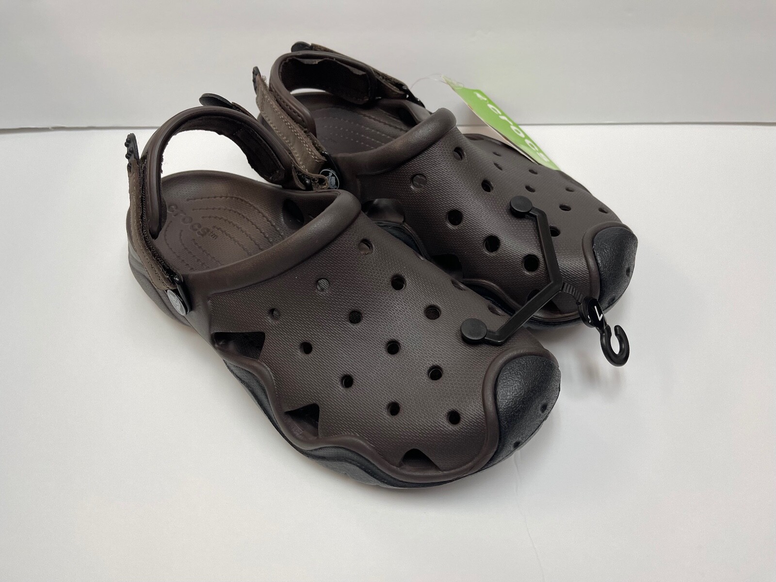 Crocs Men Crocs Swiftwater Clog 202251-23K Espresso Black Authentic NEW  SIZE 7 | eBay