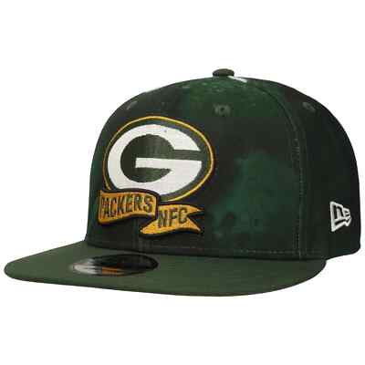 NEW ERA 9Fifty NFC Green Bay Packers Cap Basecap Baseballcap Flat Brim Snapback