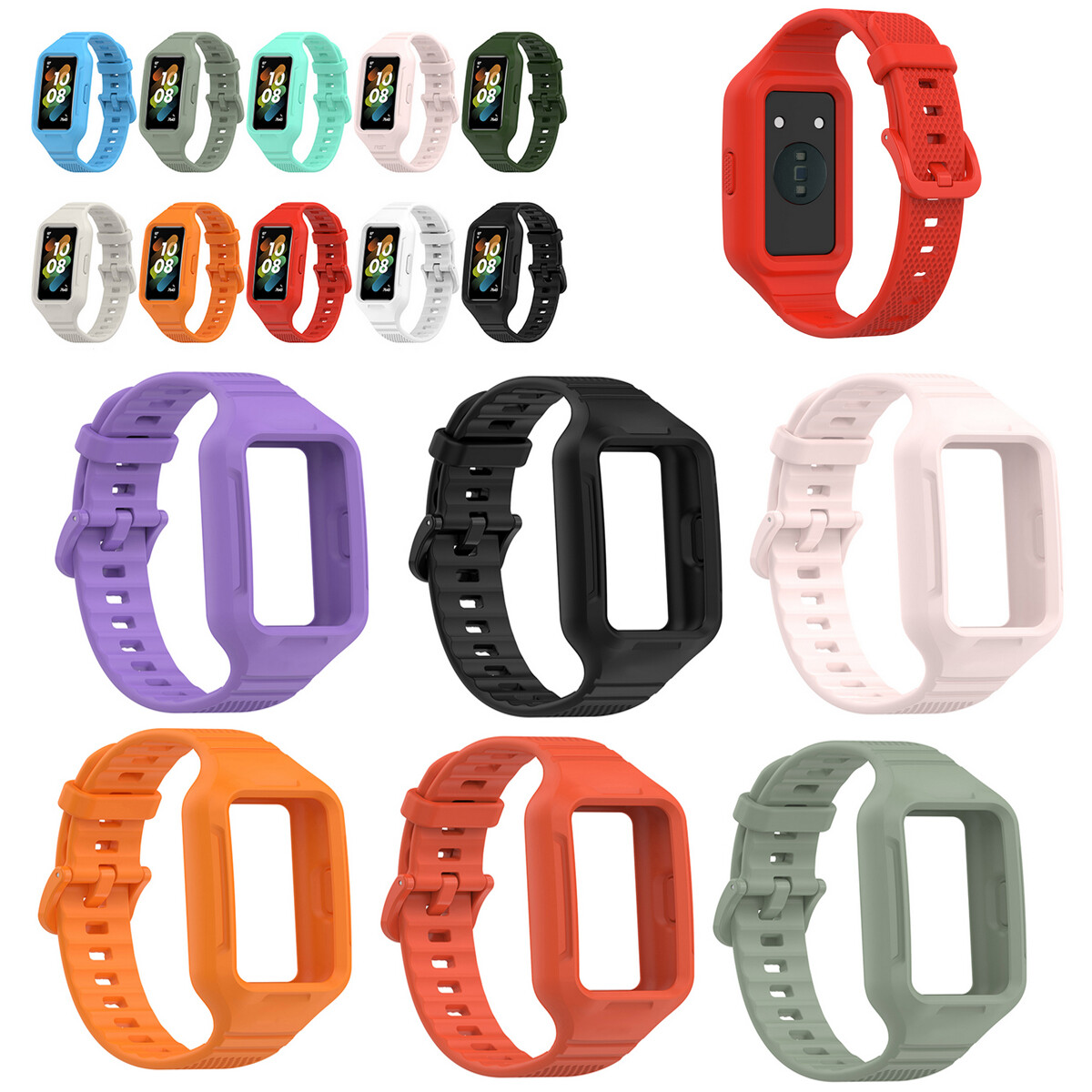 Silicone Wrist Band For Huawei band 6/6 Pro/7/Honor Band 6 Watch Strap Bracelet