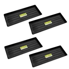 4 X Value Grow Bag Tray Tough Ridged Drip 1m Gravel Growing Watering Tray 100 cm