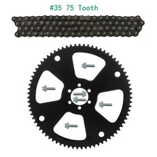  35 75T Rear Sprocket  35 Chain 116 Link for Mini ATV Go Kart Pocket Bike Quad