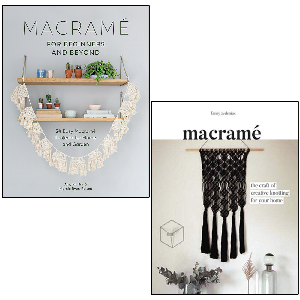 Macrame,Macramé for Modern Living 2 Books Collection Set Paperback NEW