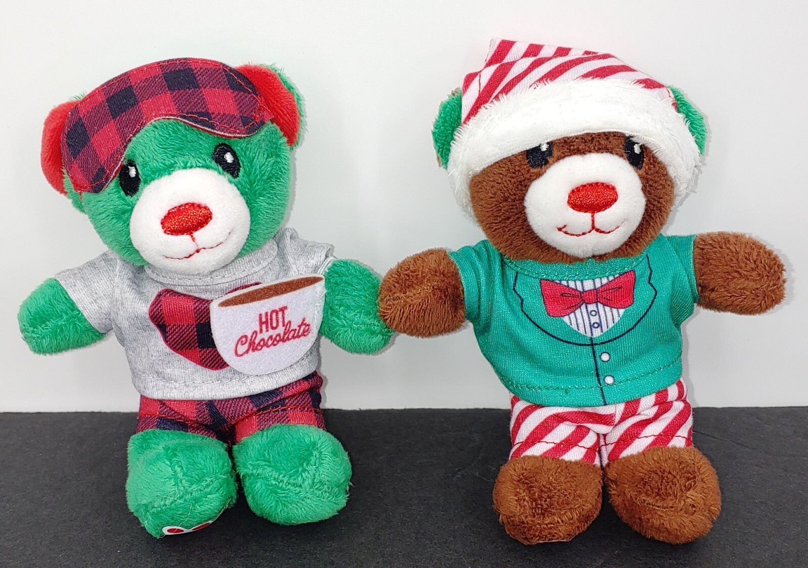 Build A Bear Advent Calendar Bears Brown And Green Plush Hot Chocolate Lot Of 2