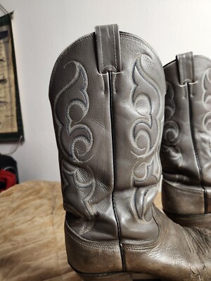 Vintage Texas Made in USA bottes western noires pour hommes taille 8,5 D/10 pour femmes - France
