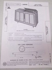 Sams Photofact Folder Radio Parts Manual Arvin 73P88 Ch 1.79501 AM FM Record
