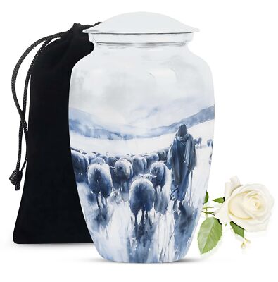 Shepherd Decorative Urn Funeral Urn Urn For Human Ashes Adult Male & Female