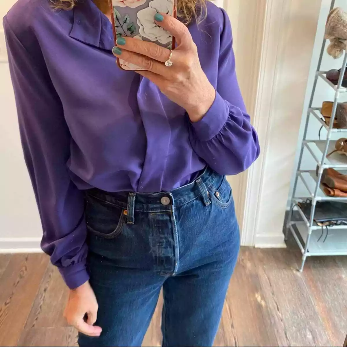 Vintage blouse outfit sales