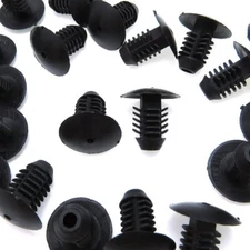 60 Fits 10mm Hole Plastic Clip Push Type Fastener Auto Bumper Fender Door Rivet