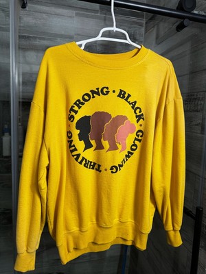 Strong Black Growing Thriving Sweatshirt - Women's M