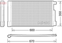 Denso DCN01004 Kondensator, Klimaanlage FüR Alfa Romeo CitroËN