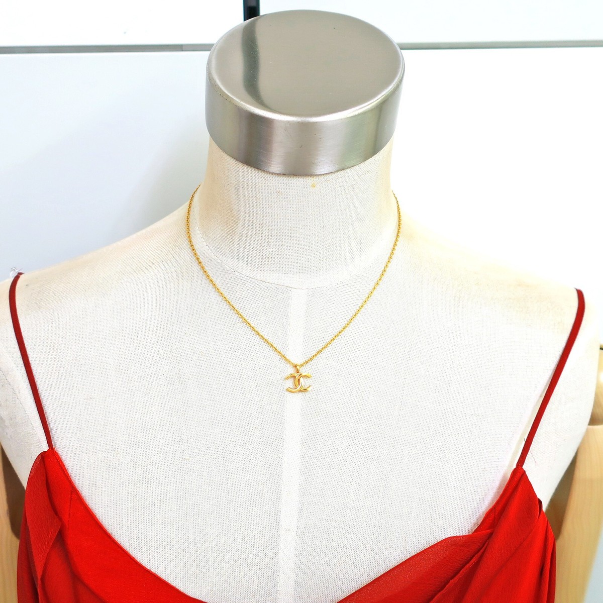 ⭐︎超希少⭐︎ CHANEL ネックレス　ヴィンテージ　チェーン　ゴールド CHANEL Gold Plated CC Logos Charm Vintage Chain Necklace