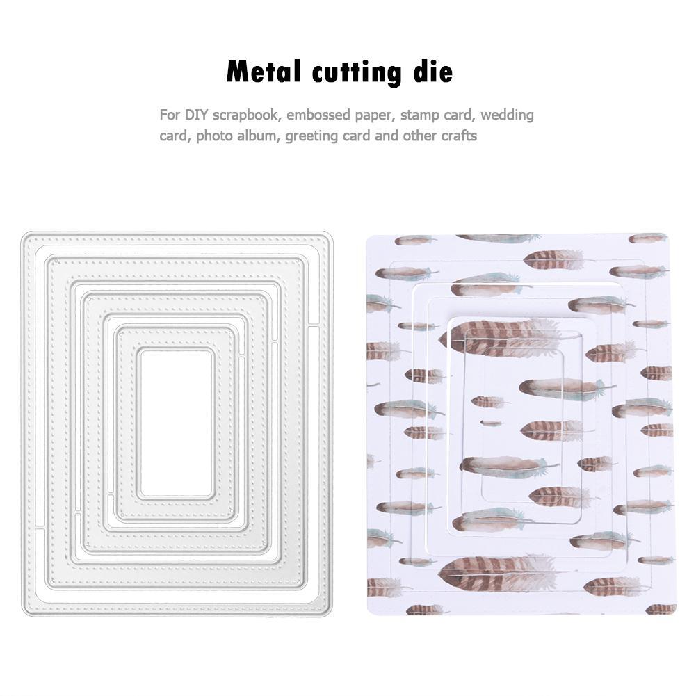 Metal Cutting Dies Circle Frame Stencils DIY Scrapbooking Paper Cards
