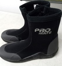 Black Promate 5mm Deluxe Booties Scuba Bootie with Zipper Toe Cap  Heel Cap