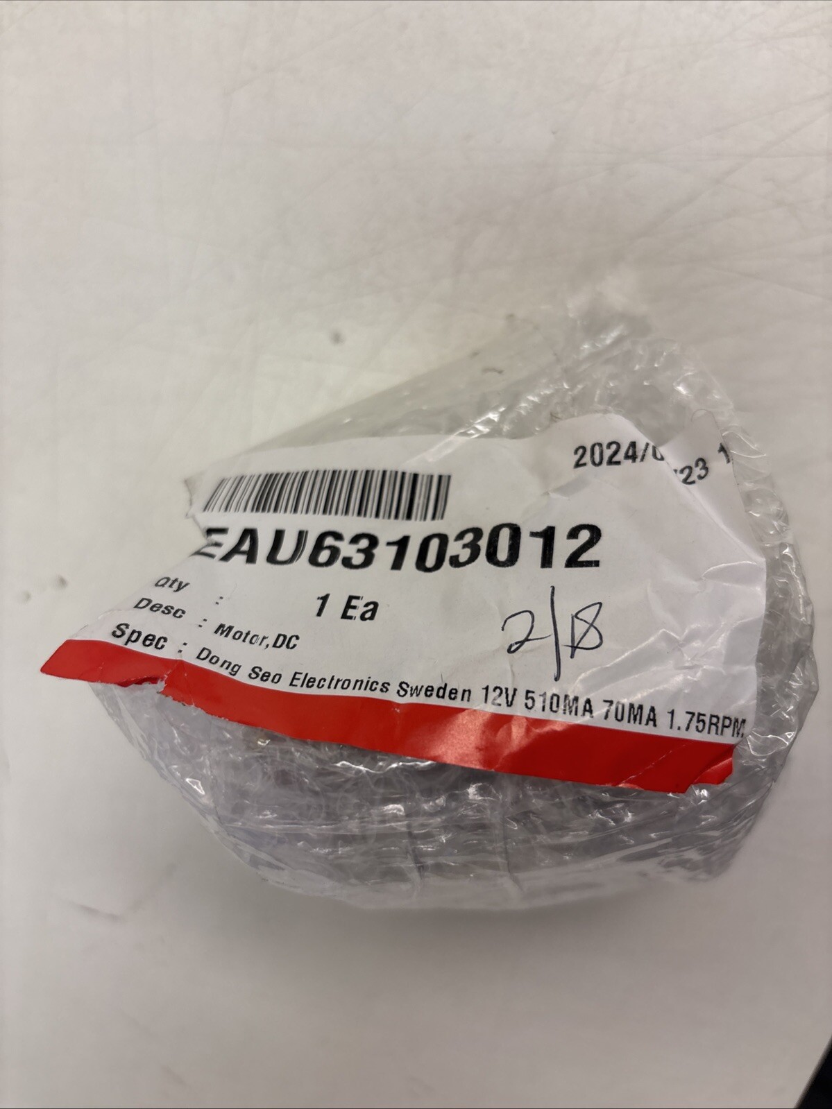 EAU63103012 Refrigerator Condenser Fan Motor for LG, Kenmore, Replace EAU6310...