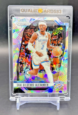 SHAI GILGEOUS ALEXANDER RAINBOW CRACKED ICE WITH CASE NBA OKC THUNDER