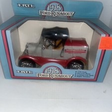 Ertl 1918 Ford Runabout Ben Franklin Coin Bank- 1/25-made 1986-New