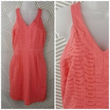 Old Navy Dress size 4 Cotton Sleeveless Crochet Eyelet career party summer lined