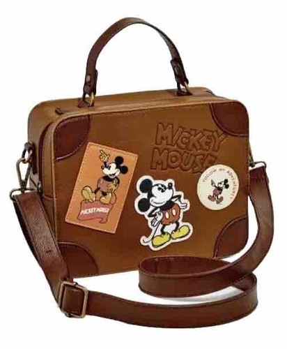 Hot Topic Exclusive Disney Loungefly Mickey Mouse Patch Trunk Bag NWT-RARE VHTF - Picture 2 of 3