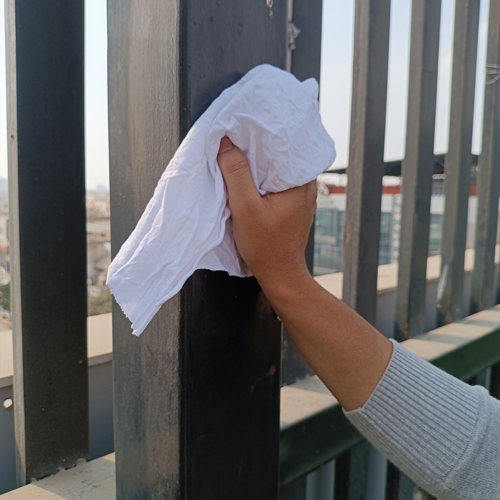 Cotton White Knit Cleaning Cloth &ndash; Shop Bulk Rags Multipurpose - Bags