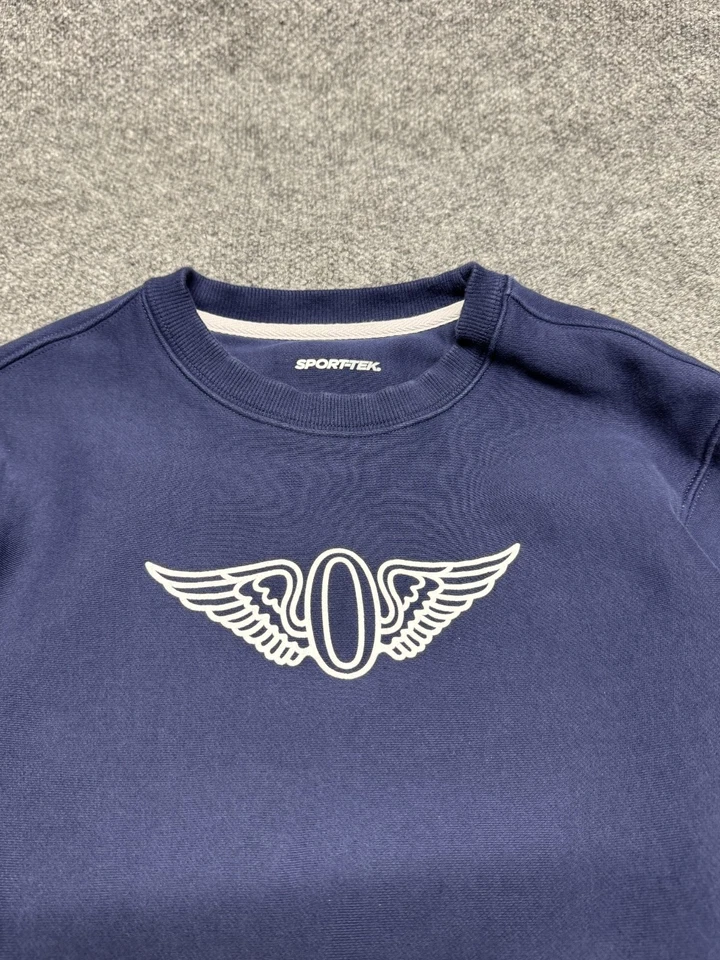 Pulôver de golfe Sport Tek Olympic Club azul masculino XS tamanho grande serve médio - Imagem 3 de 4