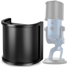 Microphone Pop Filter for Blue Yeti, Upgraded Three Layers Metal Mesh Foam...