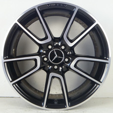 Genuine OEM 2016 2017 2018 2019 Mercedes Benz C43 C450 REAR 19" wheel rim Black