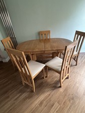 Extendable Dinning /Kitchen Table and 6 Chairs Set