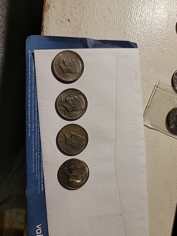 Kennedy Half Dollar Collection 1971 D 1972 D 1973 D 1974 D  4 Coin Lot