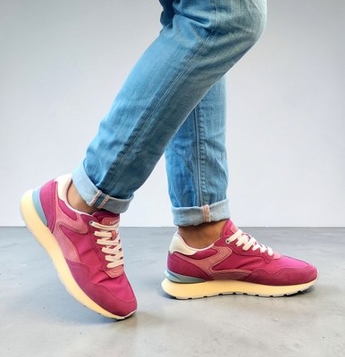 Hoff Sneaker City Retro Orchide Pink Damen Echtleder Textil sehr bequem