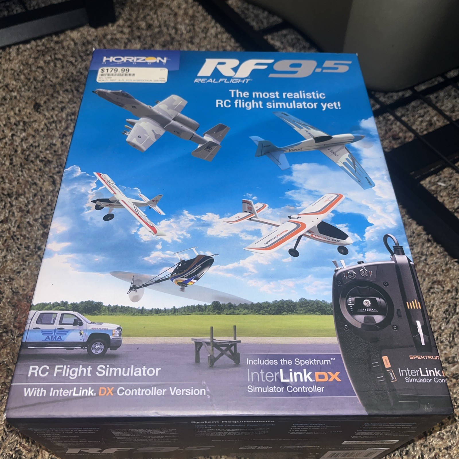 RealFlight RF 9.5 Flight Simulator Spektrum Interlink-DX Controller ...