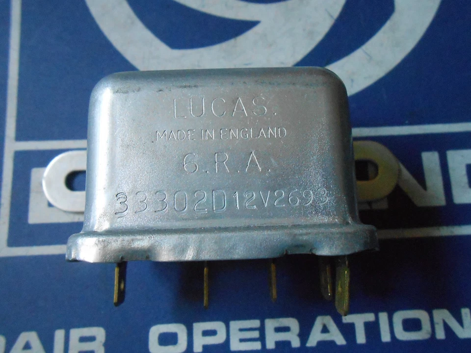 Nuevo de Lote Antiguo Lucas 6RA Relé Triumph TR2-TR6 MGB Jaguar XJ6 XJ12 33302 SRB111 Foto 3 de 4