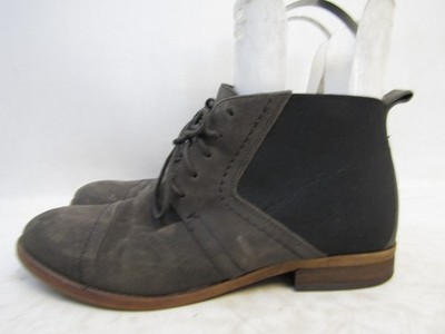 Franco Sarto Womens Sz 9 Gray Suede Lace Up Ankle Fashion Boots Booties