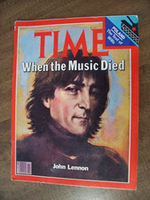December 22, 1980 TIME MAGAZINE ~ John Lennon: When The Music Died. NO Label December 22, 1980 TIME MAGAZINE ~ John Lennon: When The Music Died. NO Label